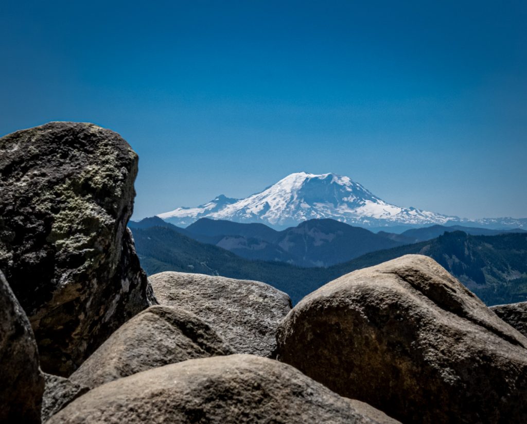 View of Mount Rainer from the trail