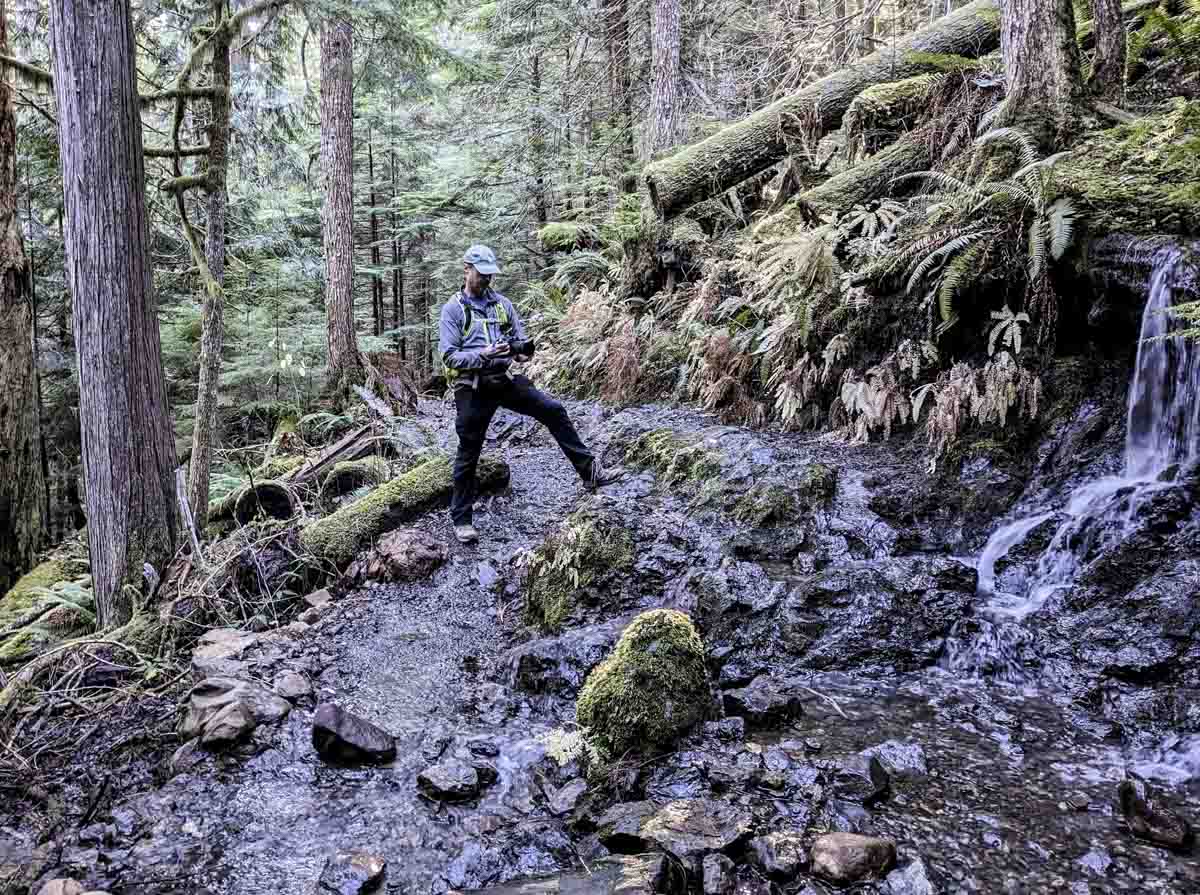 Water on trail