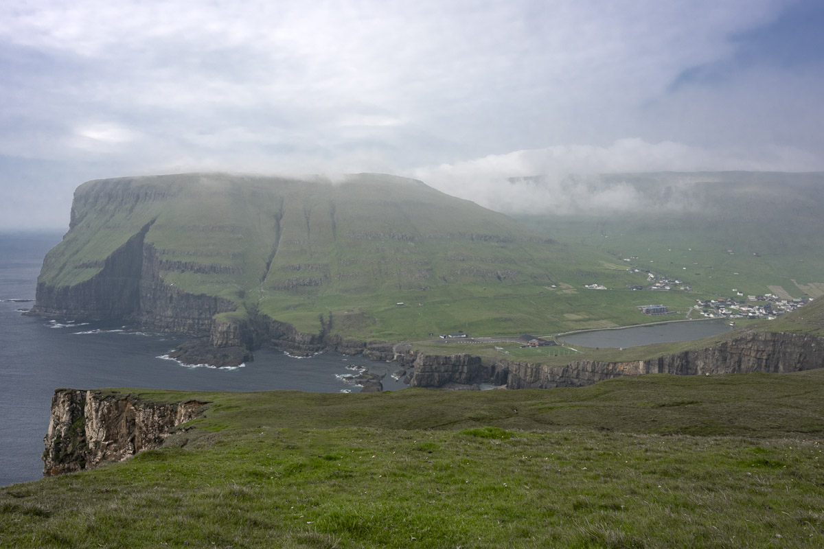 View of Vágseiði from Eggjarnar